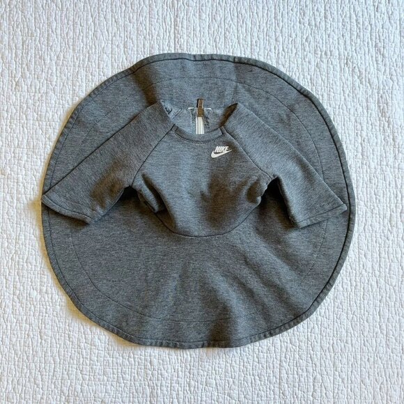 Nike Sportswear Tech Fleece Dress In Grey - Picture 6 of 8